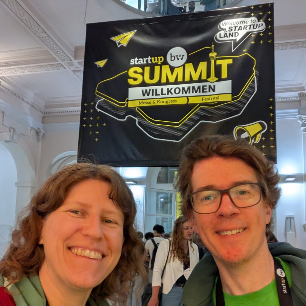 Enerlace Co-founders Ines Würth and Andy Clifton at the 2025 Start-up BW Summit